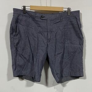 Ted baker London Men's Casual Chambray Shorts - Blue